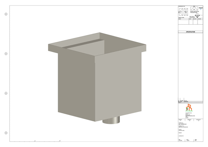 Aluminium Hoppers - Type 1 - 76 Dia