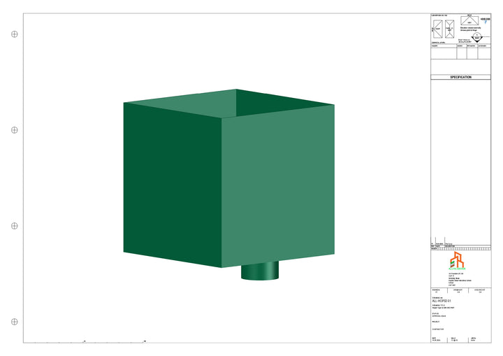 Aluminium Hoppers - Type 2 - 152 Dia