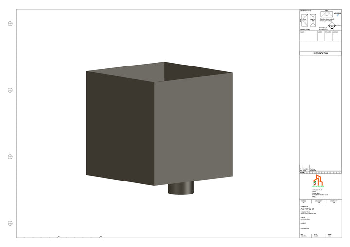 Aluminium Hoppers - Type 2 - 102 Dia