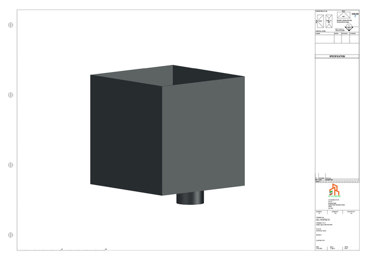 Aluminium Hoppers - Type 2 - 76 Sq