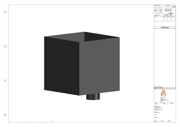 Aluminium Hoppers - Type 2 - 76 Sq