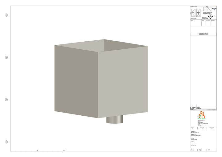 Aluminium Hoppers - Type 2 - 76 Dia