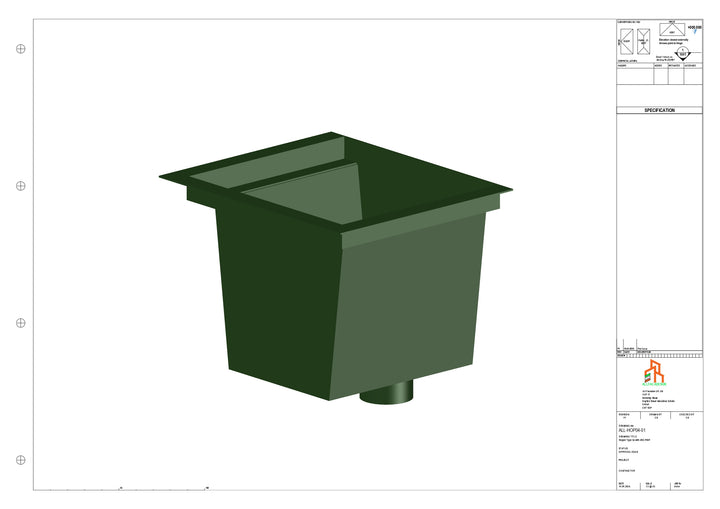 Aluminium Hoppers - Type 4 - 102 Sq