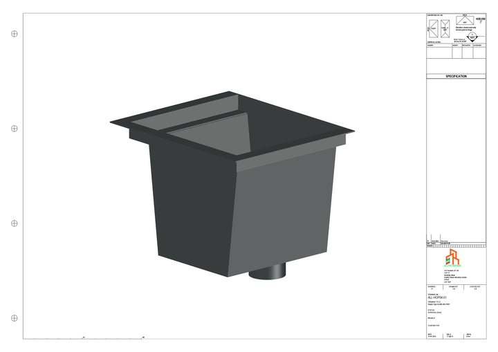 Aluminium Hoppers - Type 4 - 152 Sq