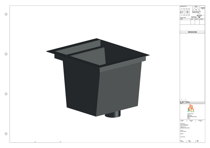 Aluminium Hoppers - Type 4 - 152 Sq