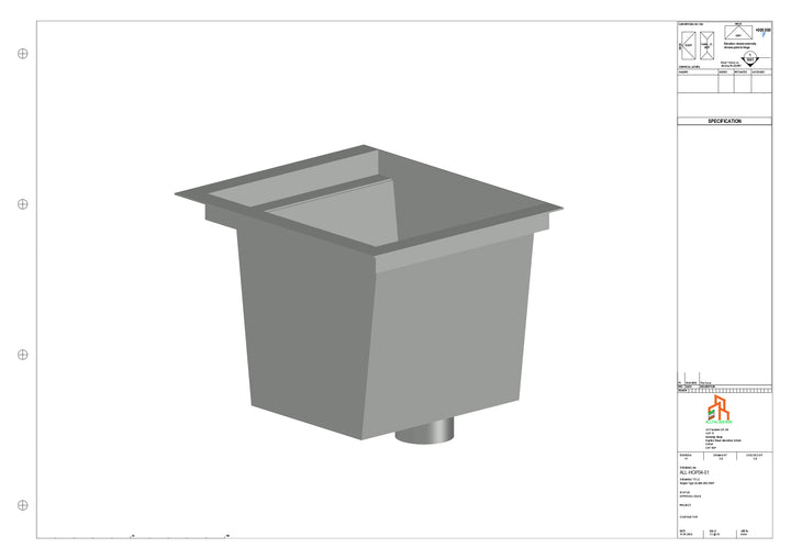 Aluminium Hoppers - Type 4 - 102 Sq