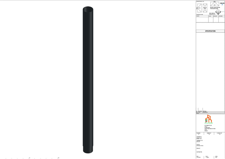 Aluminium Dia Gutter - Type 1 - 3M Length