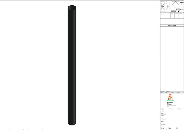 Aluminium Dia Gutter - Type 1 - 3M Length