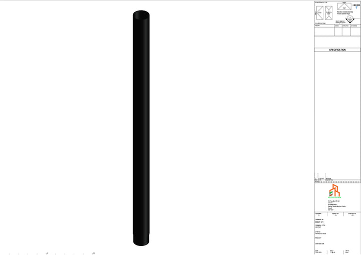 Aluminium Dia Gutter - Type 1 - 3M Length
