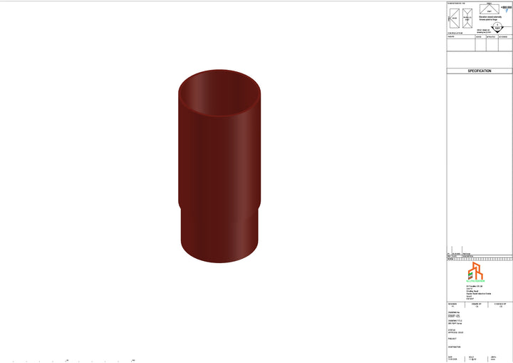 Aluminium Dia Gutter - Type 1 - Socket