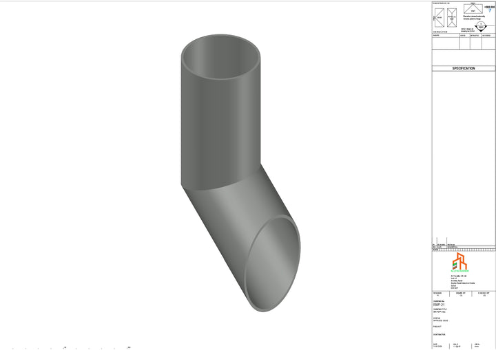 Aluminium Dia Gutter - Type 1 - Shoe