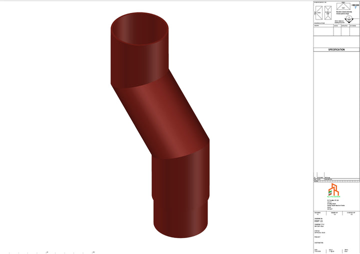 Aluminium Dia Gutter - Type 1 - Branch