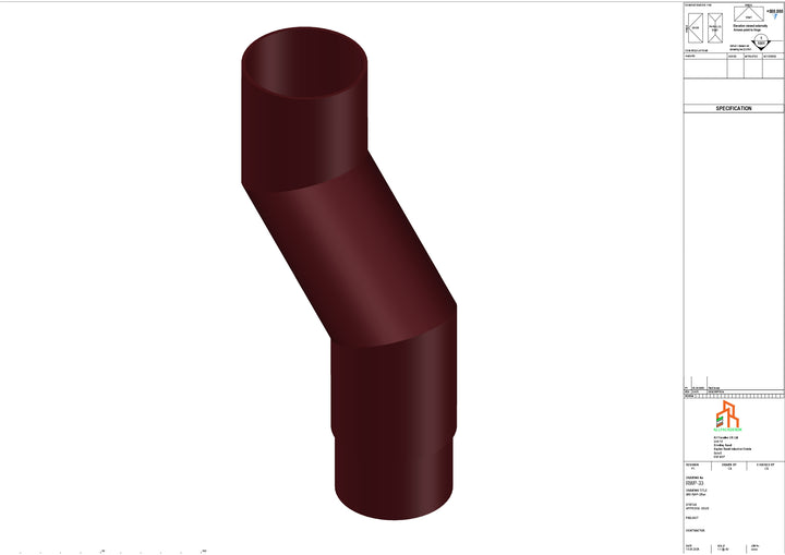 Aluminium Dia Gutter - Type 1 - Branch