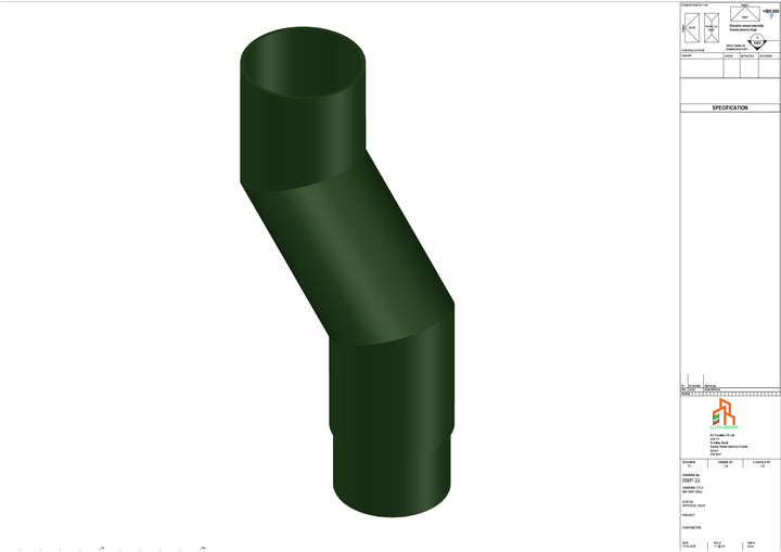 Aluminium Dia Gutter - Type 1 - Branch