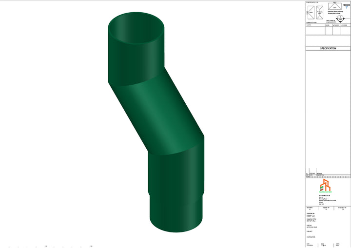 Aluminium Dia Gutter - Type 1 - Branch