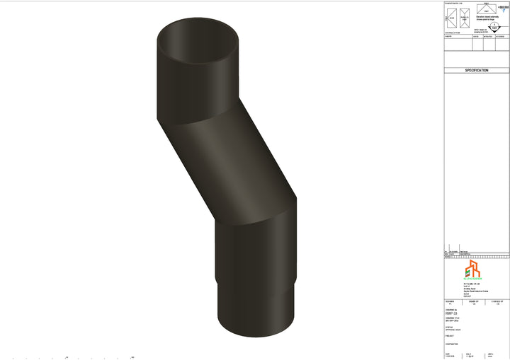 Aluminium Dia Gutter - Type 1 - Branch