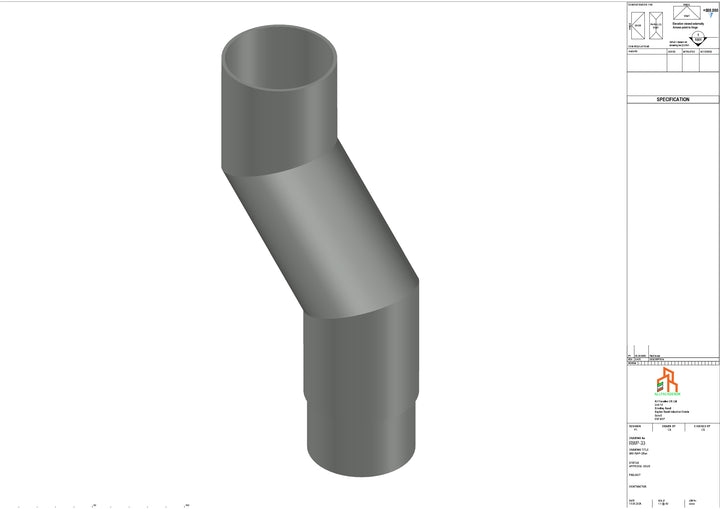 Aluminium Dia Gutter - Type 1 - Branch