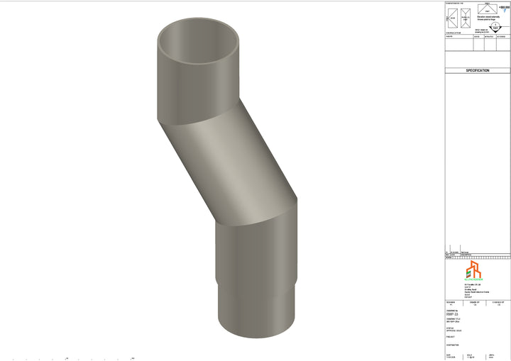 Aluminium Dia Gutter - Type 1 - Branch