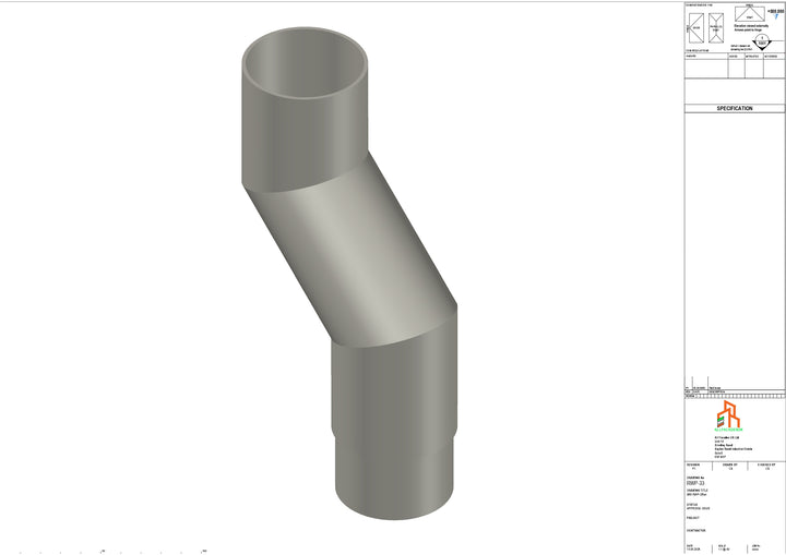 Aluminium Dia Gutter - Type 1 - Branch