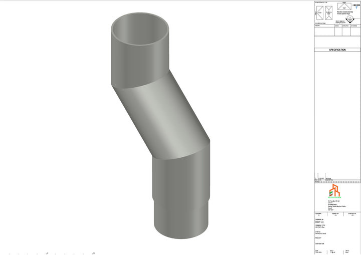 Aluminium Dia Gutter - Type 1 - Branch