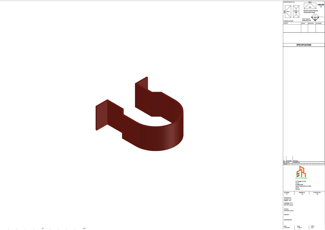 Aluminium Dia Gutter - Type 1 - Bracket