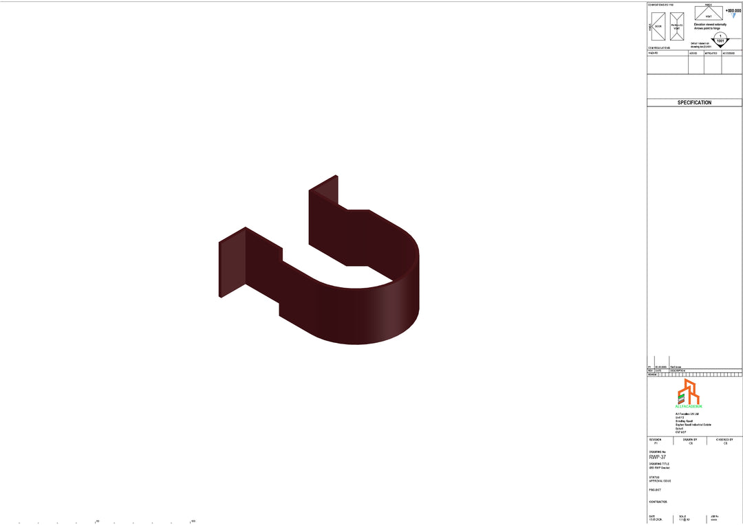 Aluminium Dia Gutter - Type 1 - Bracket