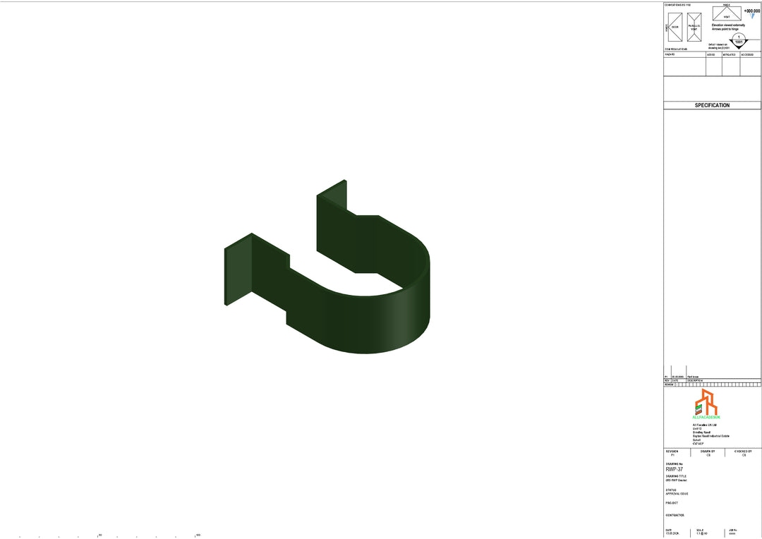 Aluminium Dia Gutter - Type 1 - Bracket