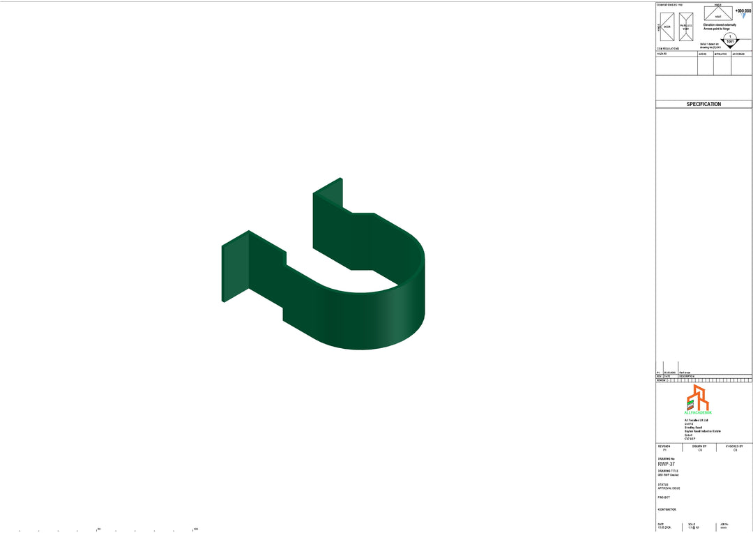 Aluminium Dia Gutter - Type 1 - Bracket