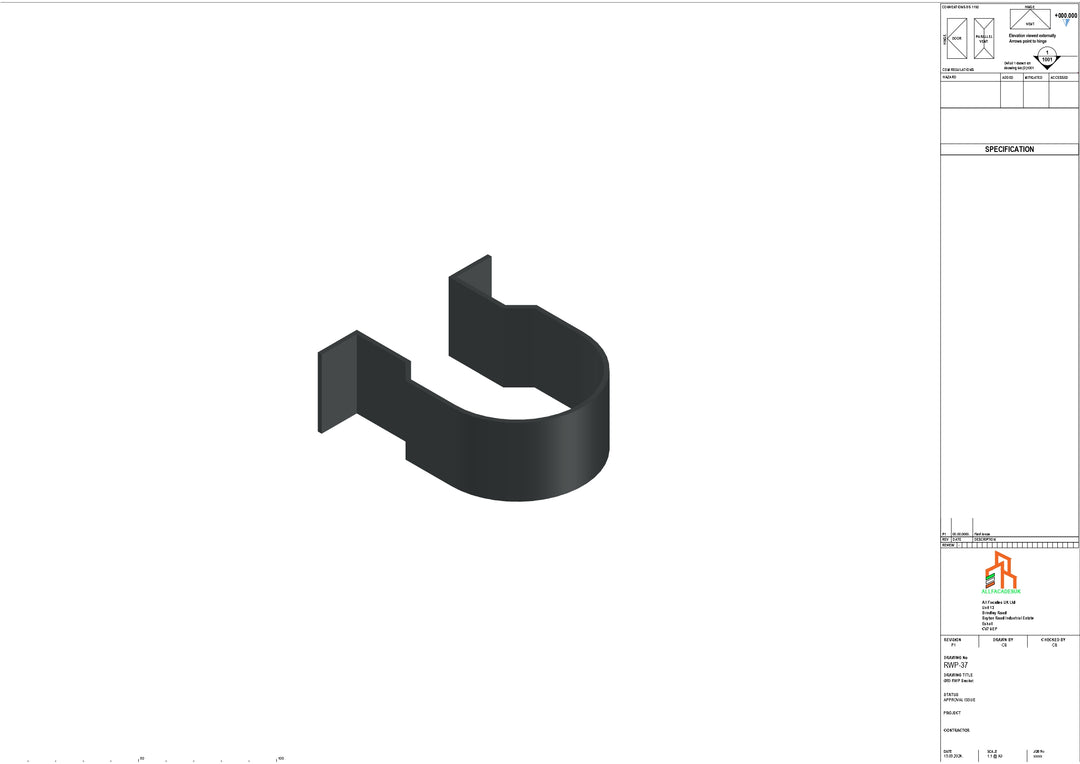 Aluminium Dia Gutter - Type 1 - Bracket