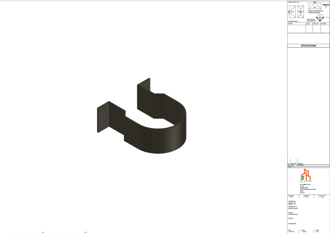 Aluminium Dia Gutter - Type 1 - Bracket