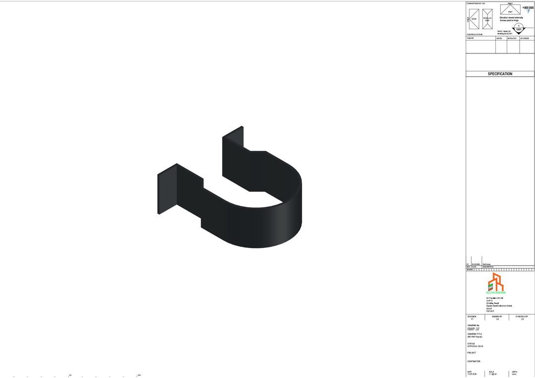 Aluminium Dia Gutter - Type 1 - Bracket