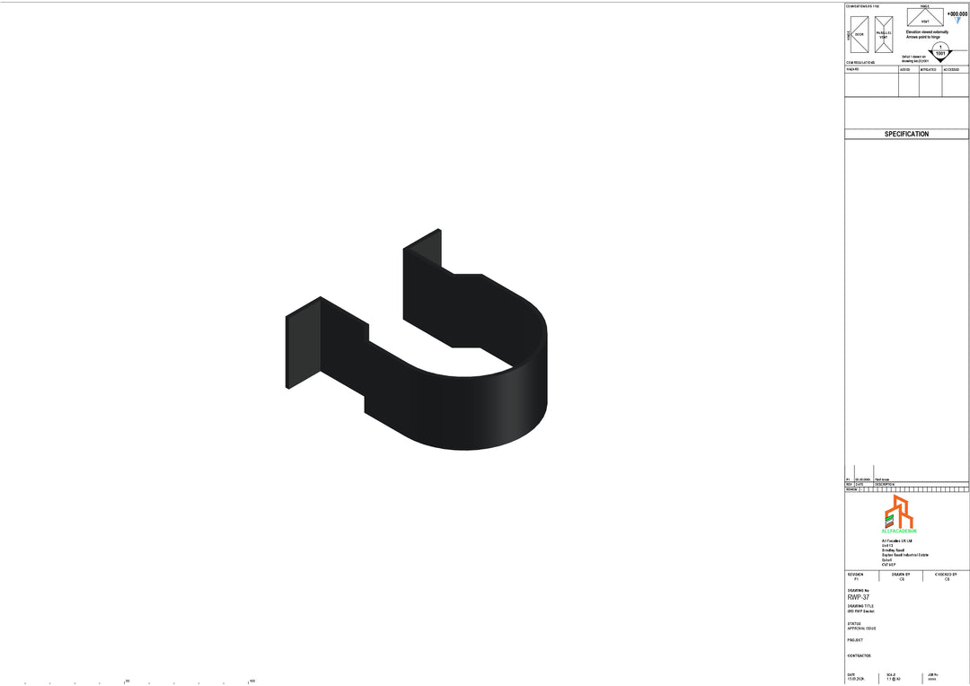 Aluminium Dia Gutter - Type 1 - Bracket