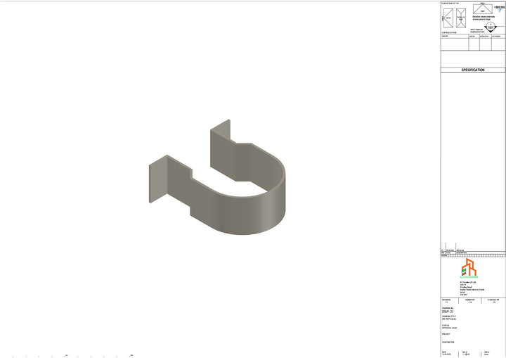 Aluminium Dia Gutter - Type 1 - Bracket