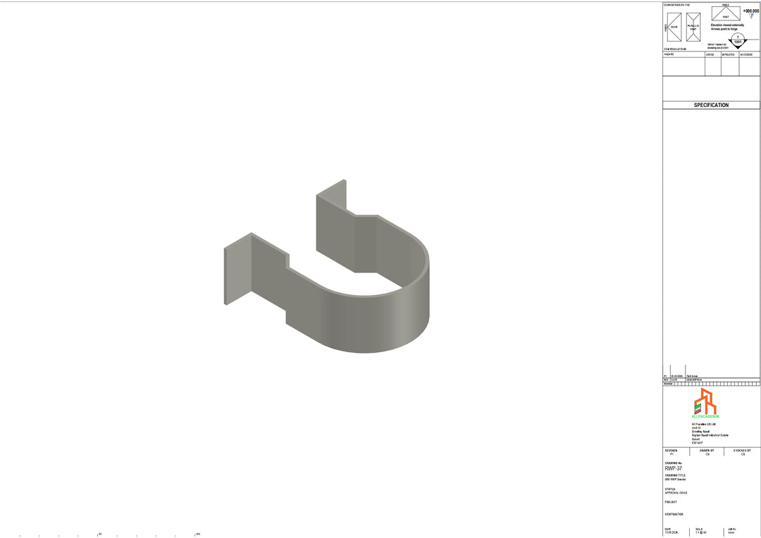 Aluminium Dia Gutter - Type 1 - Bracket