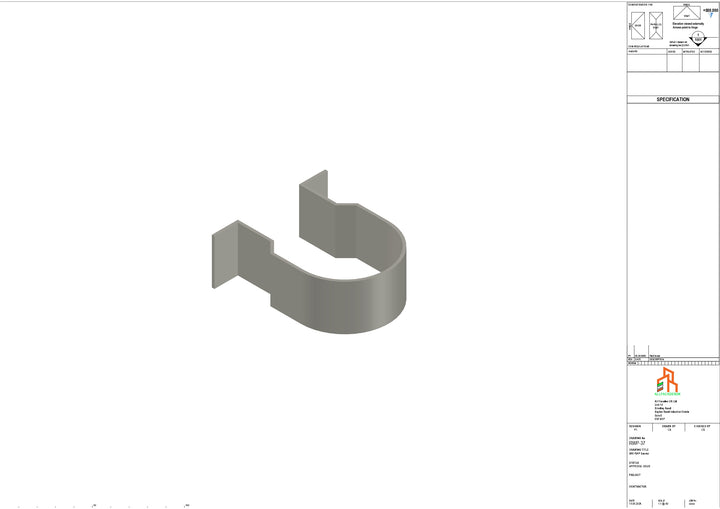 Aluminium Dia Gutter - Type 1 - Bracket