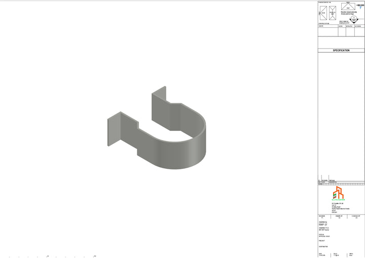 Aluminium Dia Gutter - Type 1 - Bracket