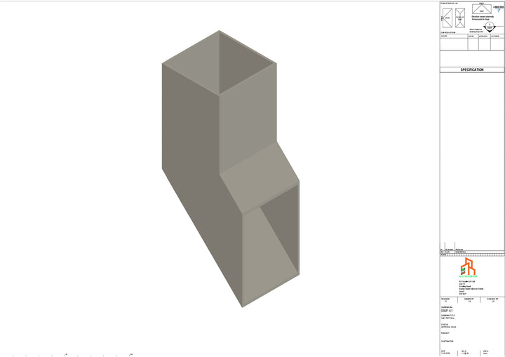 Aluminium Sq Gutter - Type 2 - Shoe