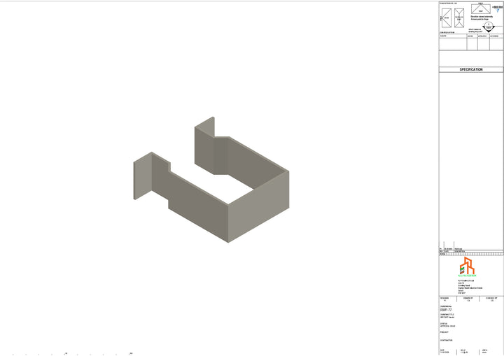 Aluminium Sq Gutter - Type 2 - Bracket