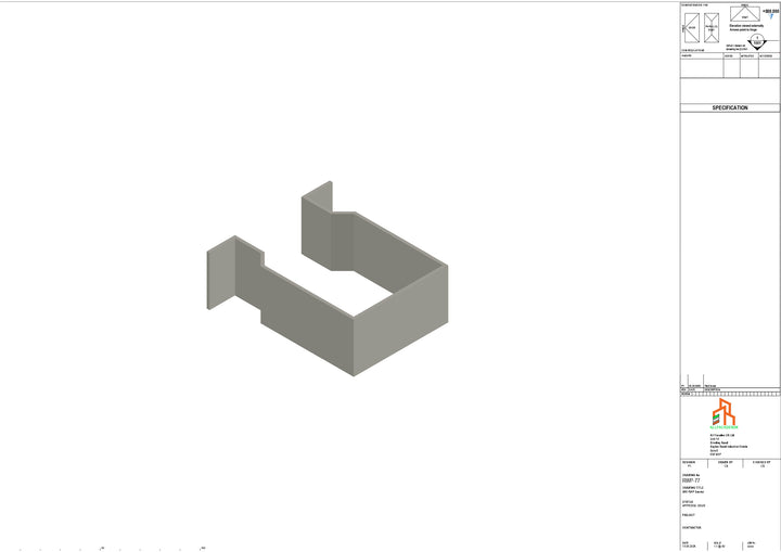 Aluminium Sq Gutter - Type 2 - Bracket
