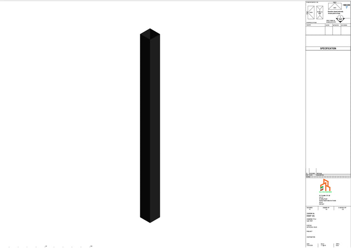 Aluminium Sq Gutter - Type 2 - 3M Length