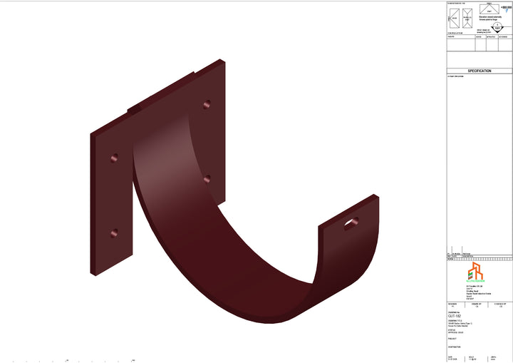 Aluminium Radius Fascia Bracket - Type 3