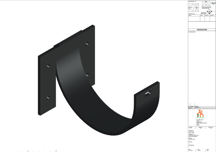 Aluminium Radius Fascia Bracket - Type 1