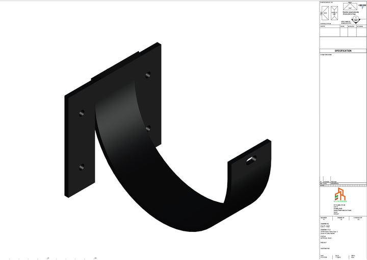 Aluminium Radius Fascia Bracket - Type 1