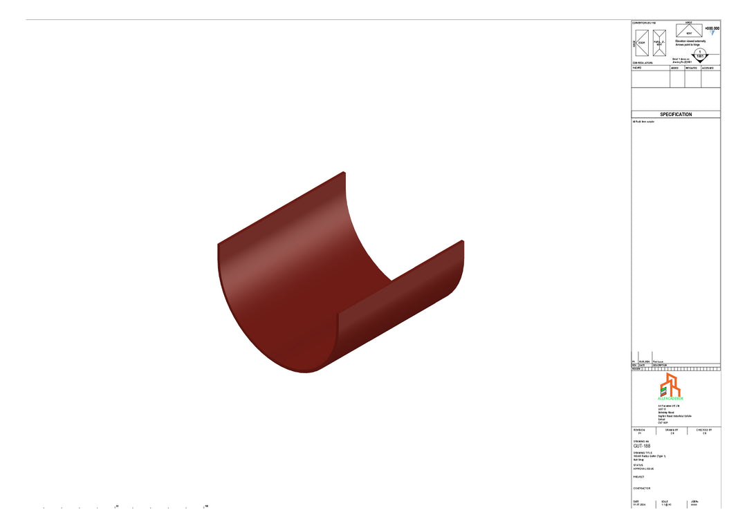 Aluminium Radius Butt Strap - Type 1