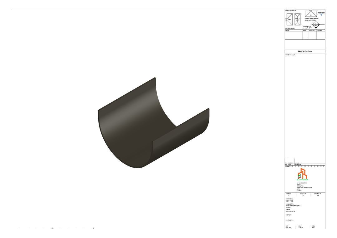 Aluminium Radius Butt Strap - Type 1