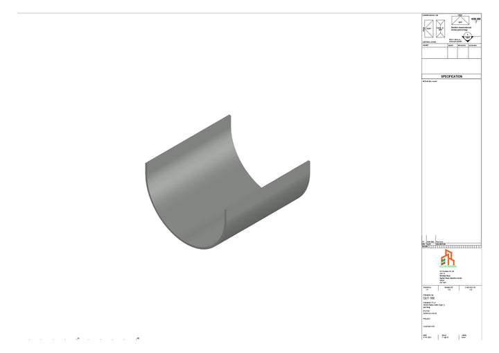 Aluminium Radius Butt Strap - Type 1
