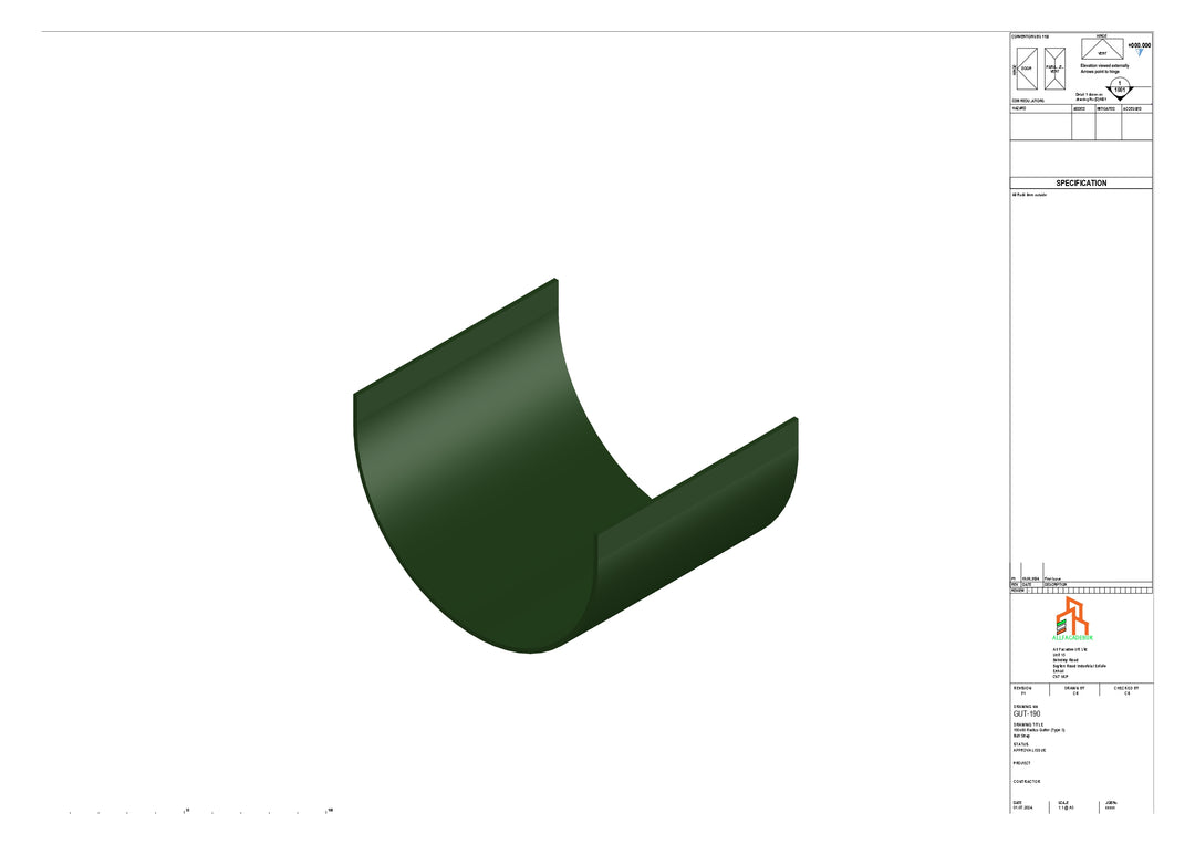 Aluminium Radius Butt Strap - Type 3