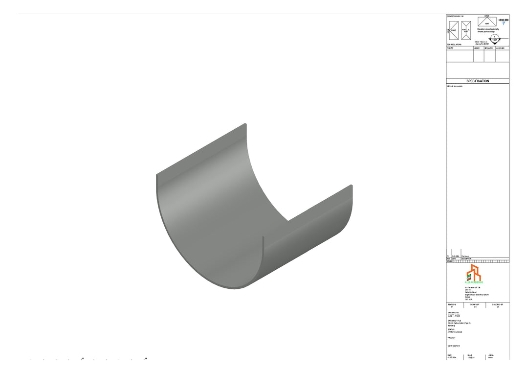 Aluminium Radius Butt Strap - Type 3