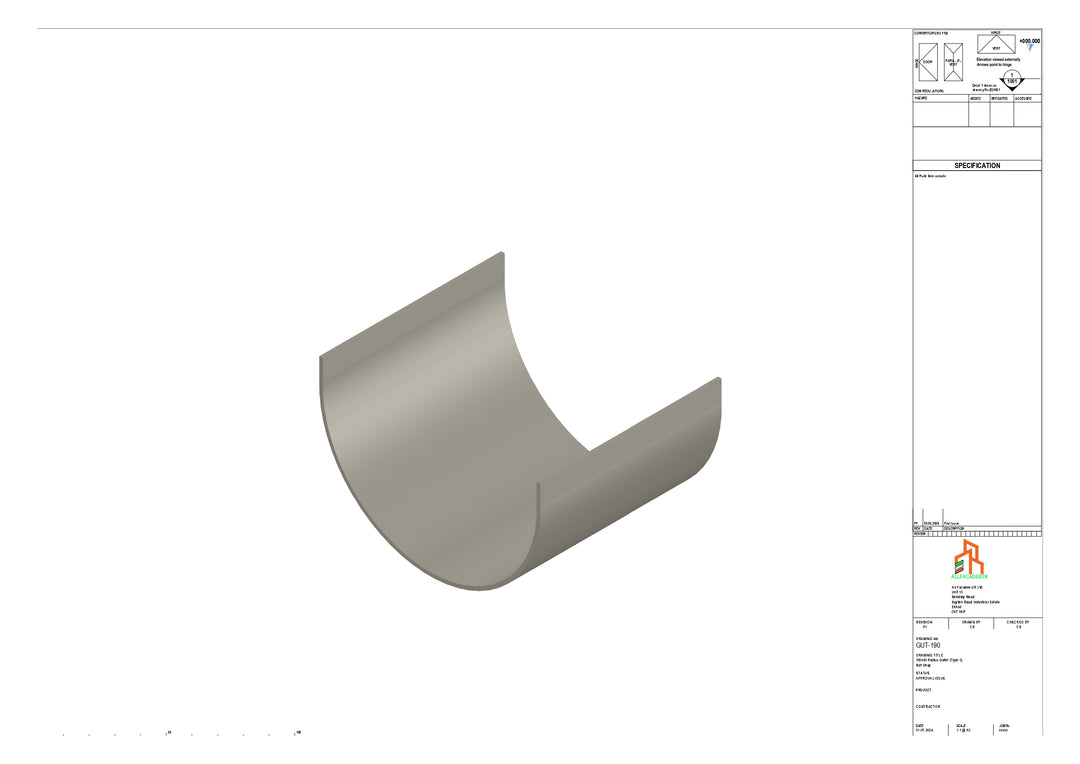 Aluminium Radius Butt Strap - Type 3