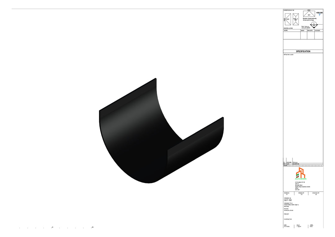 Aluminium Radius Butt Strap - Type 3